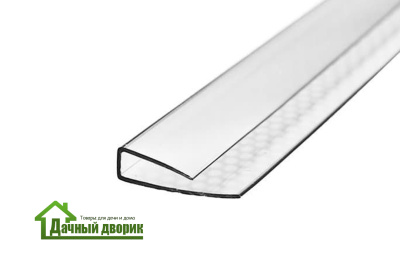 Профиль торцевой 6мм (прозрачный), длина 2,1м недорого в Хабаровске